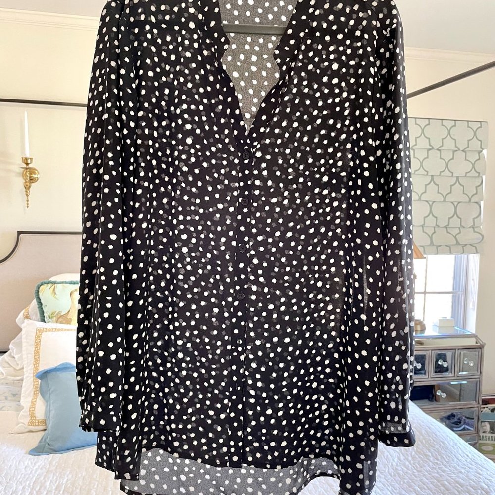 Polka Dot Button Down Shirt